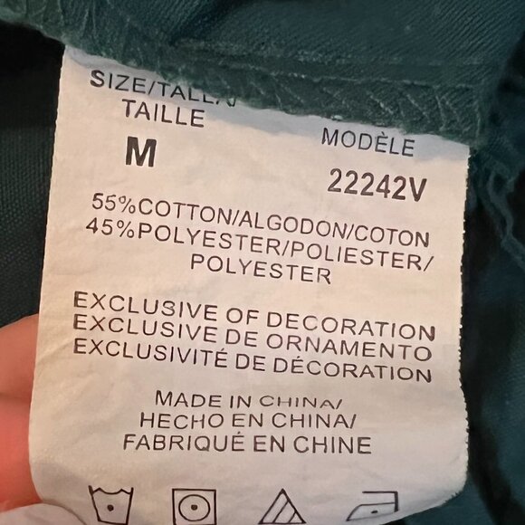 Women's Dark Green Drawstring Scrub Bottoms Size M Nurse Healthcare Doctor - Picture 3 of 3